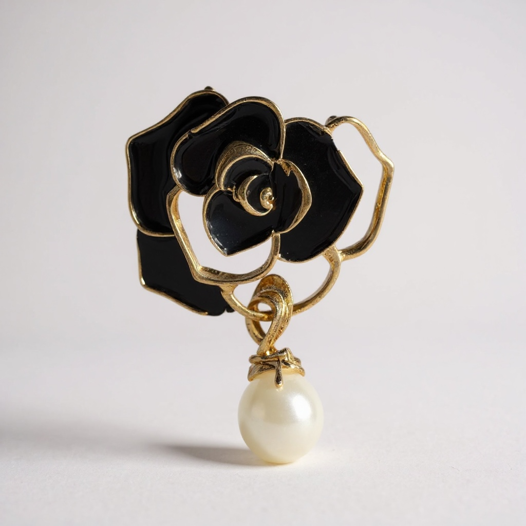 NOIR BLOOM Brooch