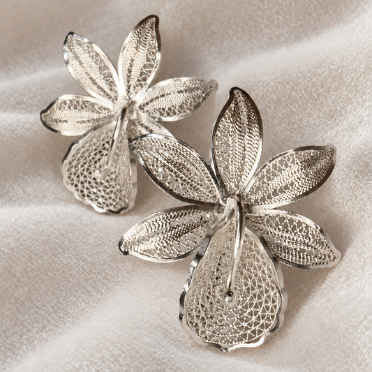 Orquídea de Luz Medium Earrings - Silver