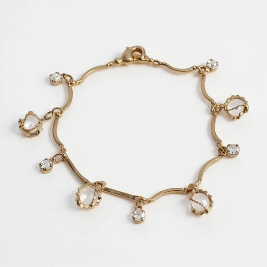 VALENCEE White Pearl Bracelet