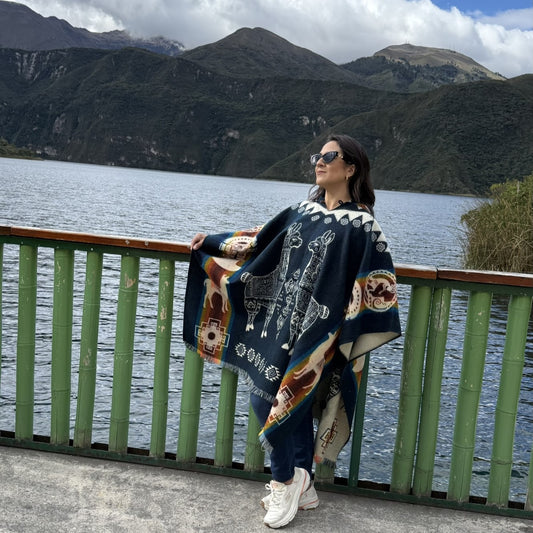 Wawanawi Blue Poncho