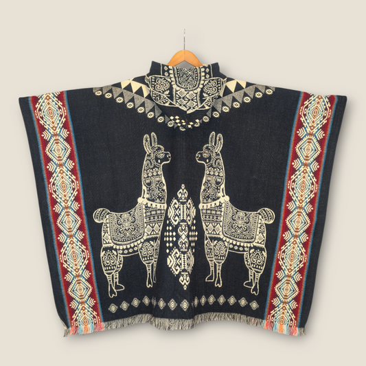 Wawanawi Black Poncho