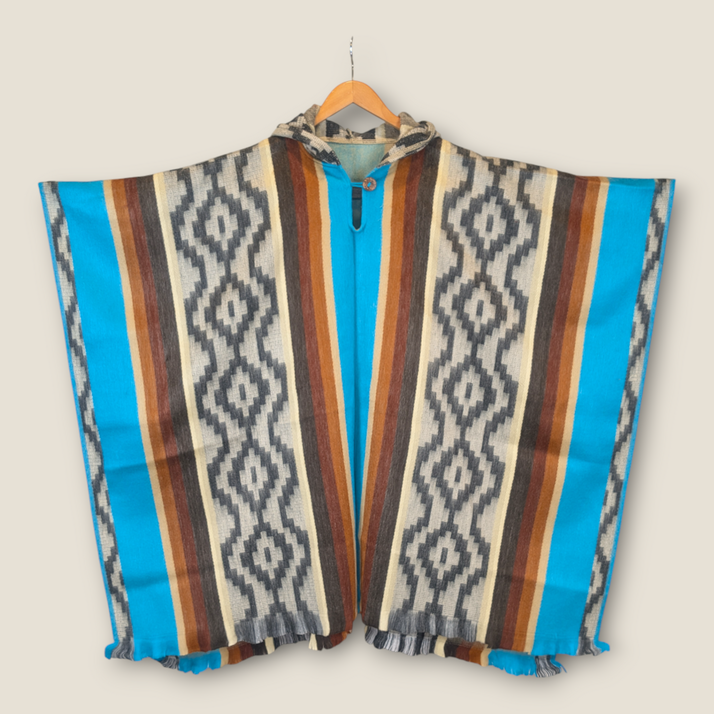 Wasi Blue Poncho