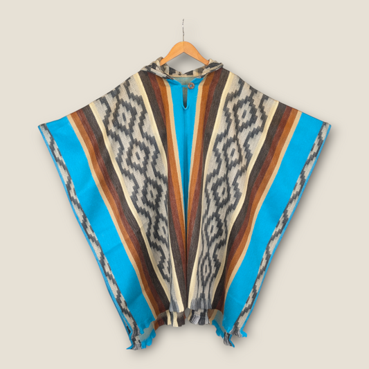 Wasi Blue Poncho