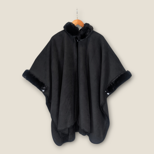 Kushilla Black Poncho