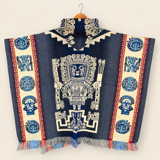 Llakta Blue Poncho