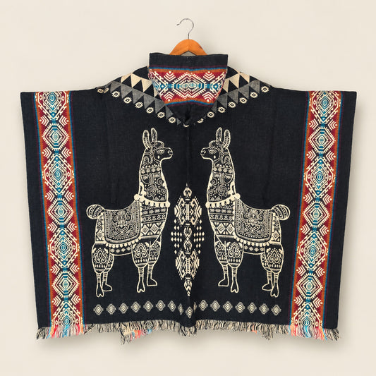 Wawanawi Black Poncho