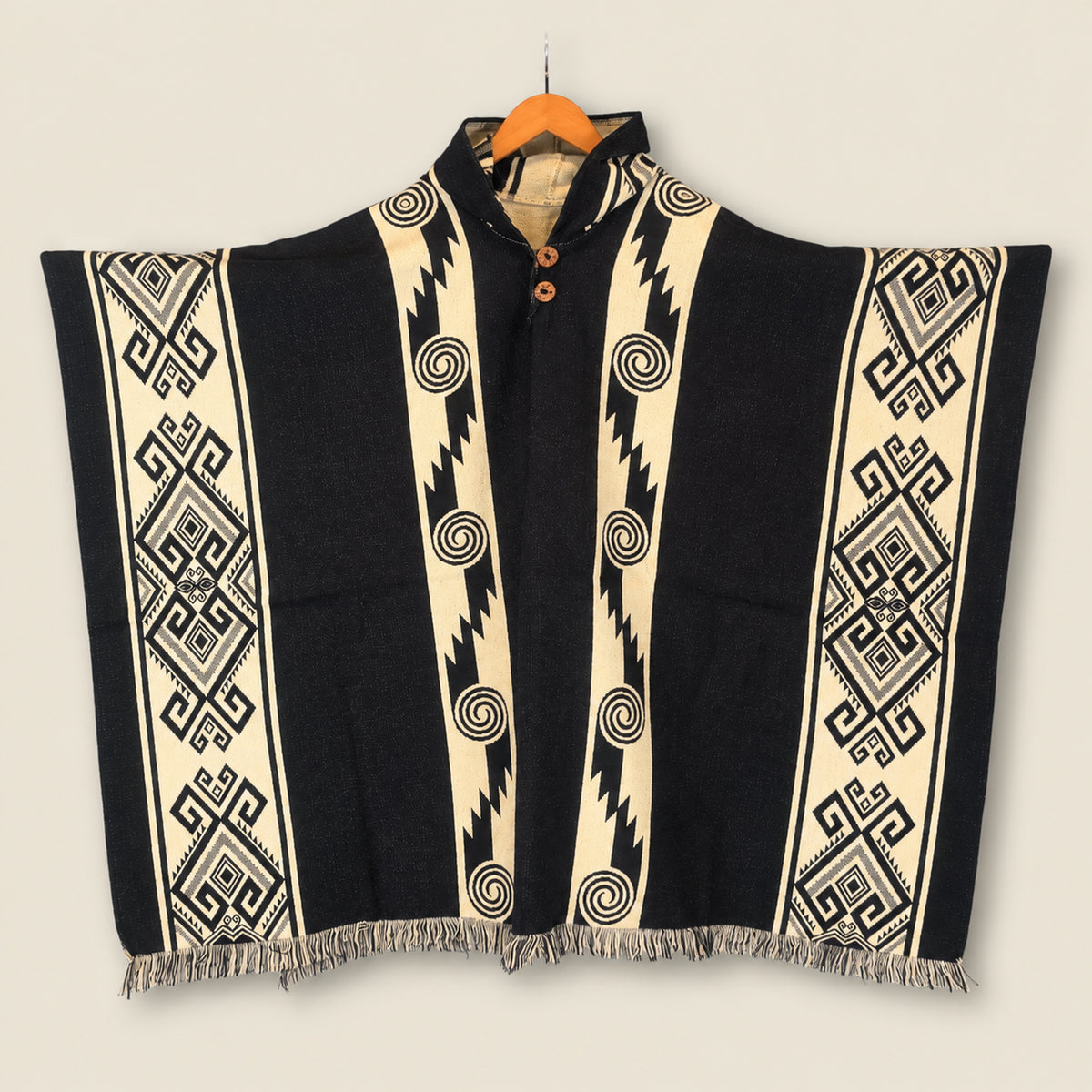 Qori Black Poncho