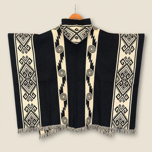 Qori Black Poncho