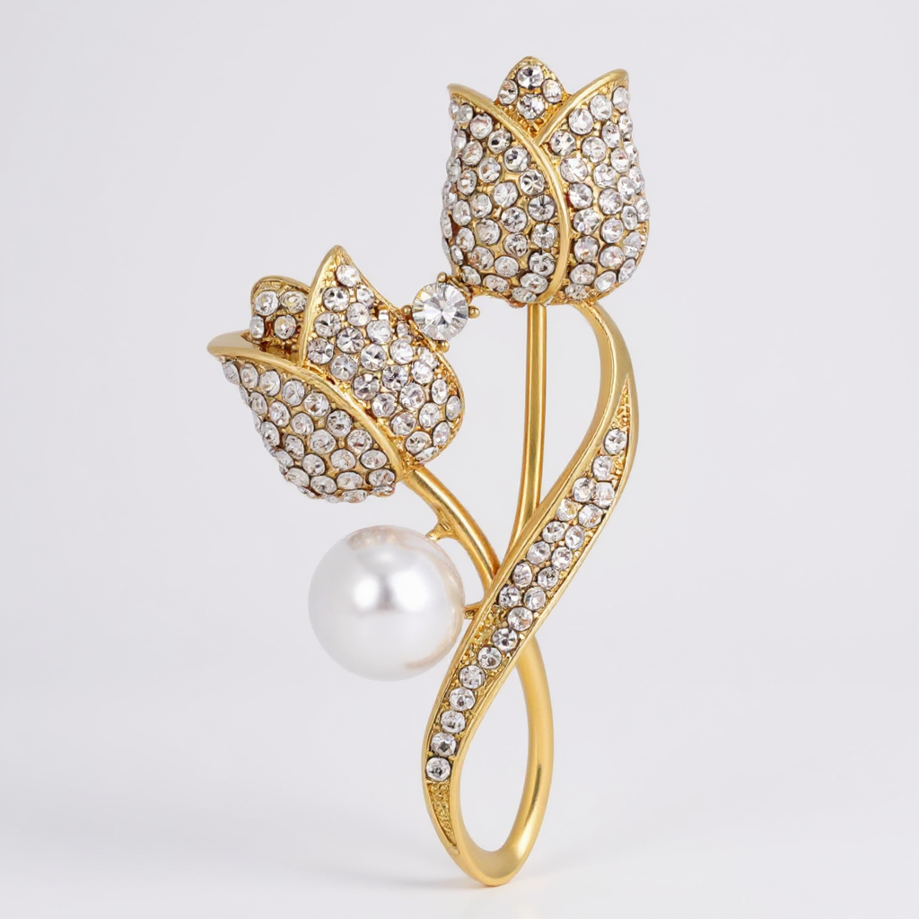 TULIP PEARL Brooch