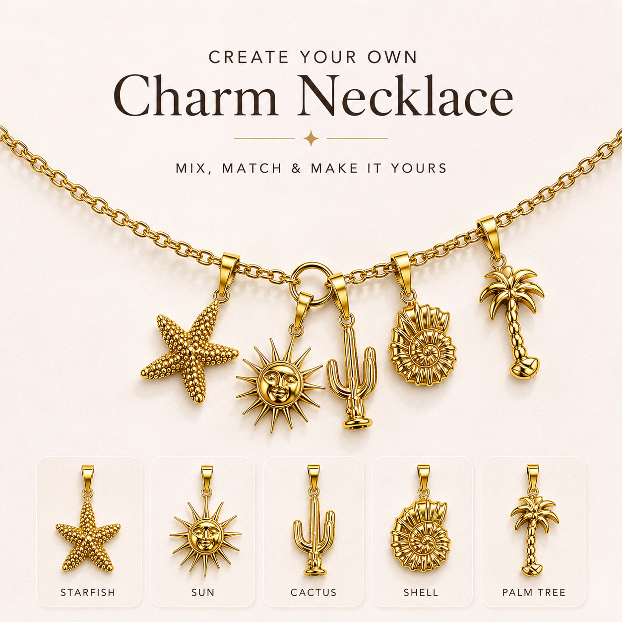 BUILD YOUR OWN CHARM NECKLACE | COMING SOON **