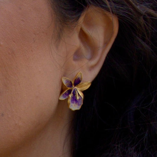 VIOLET ORCHID Earrings