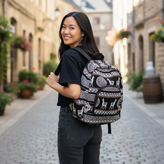 Paqucha Backpack Black/Tan
