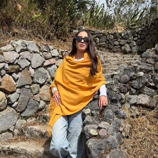 Cashmere Shawl - Mustard
