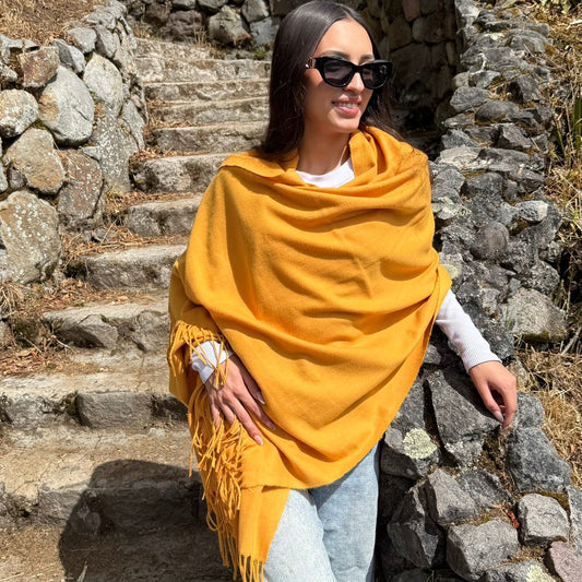 Cashmere Shawl - Mustard