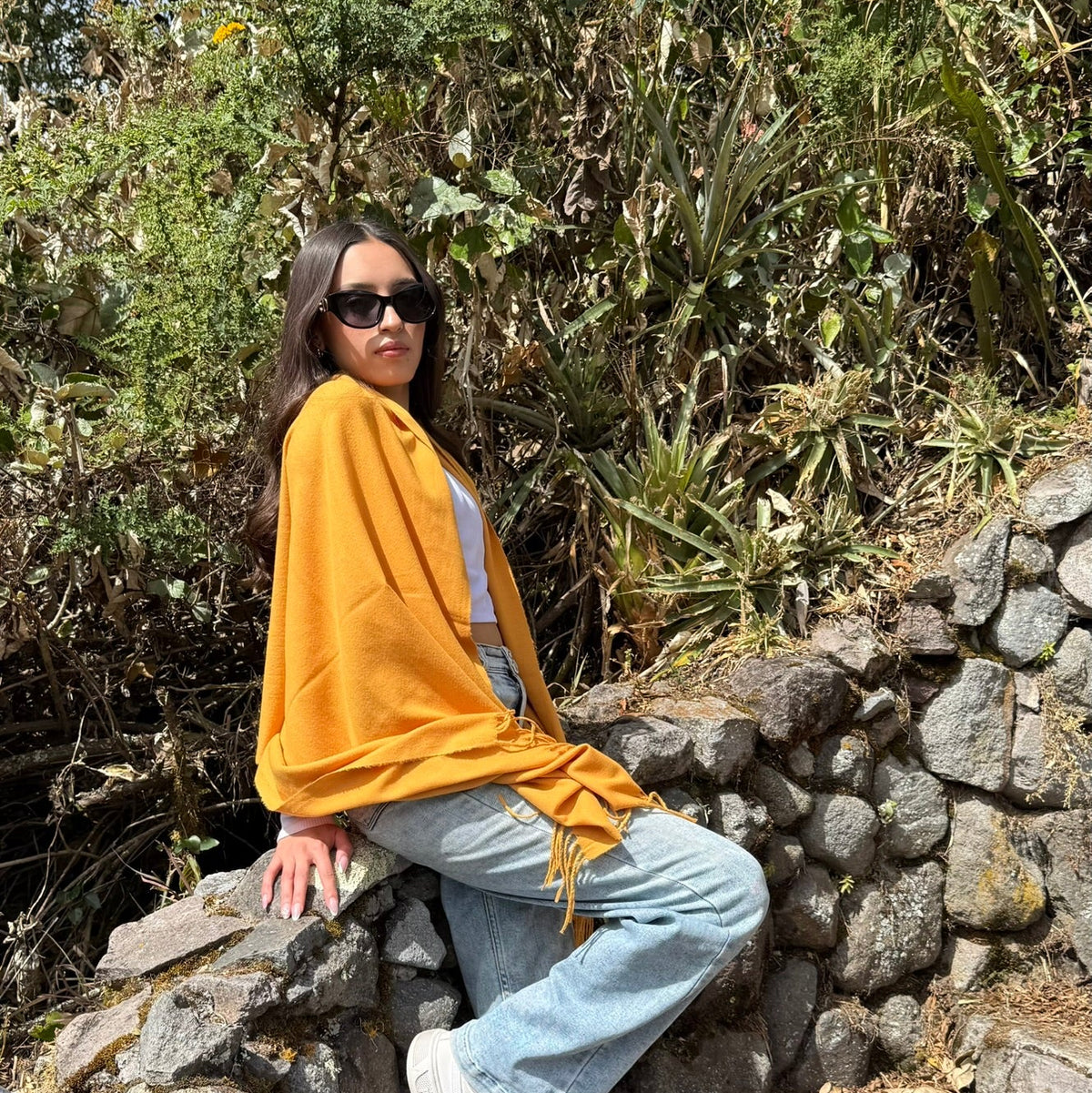 Cashmere Shawl - Mustard
