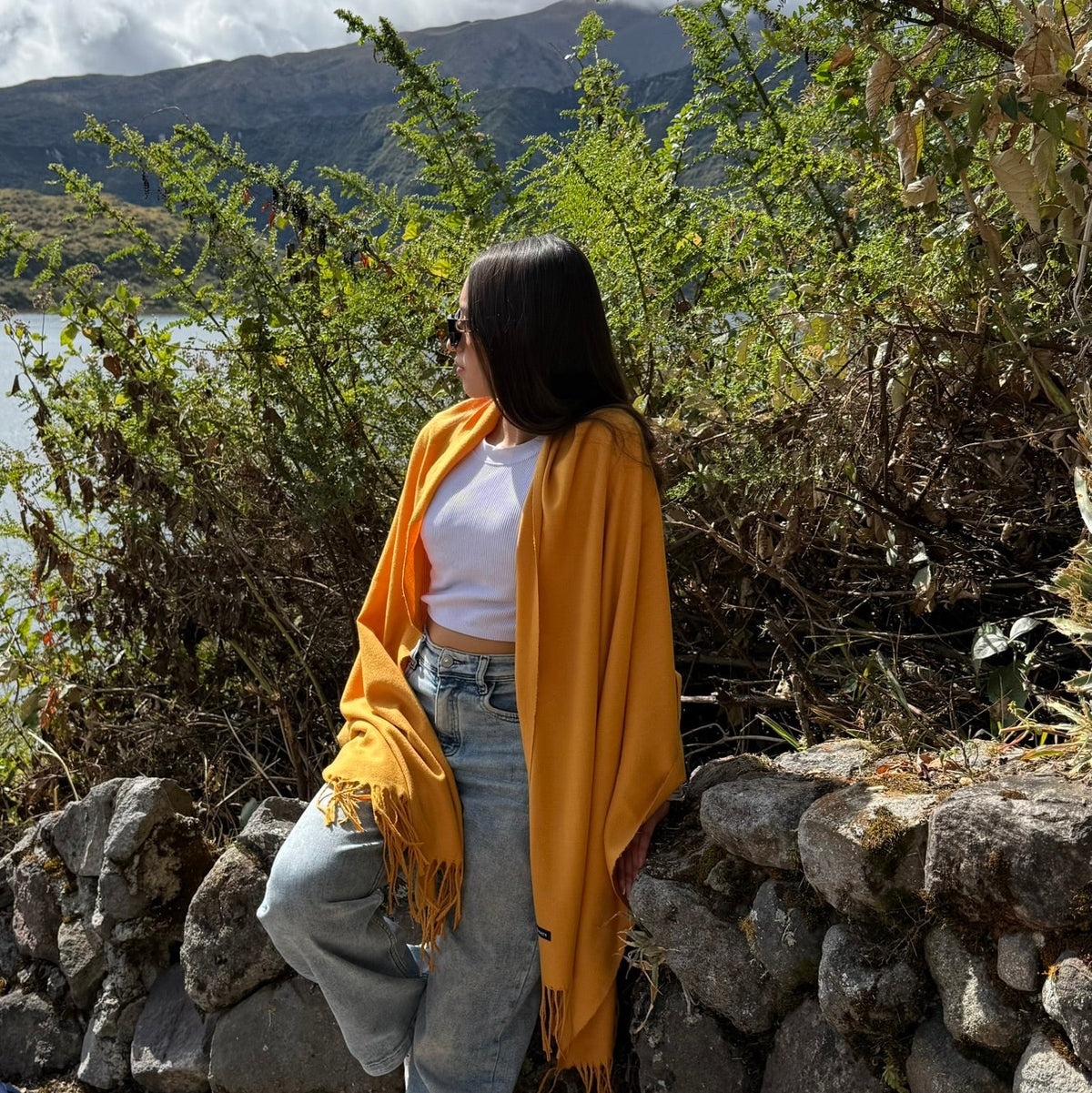 Cashmere Shawl - Mustard