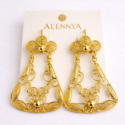 DELIRIO BARROCO Gold Earrings