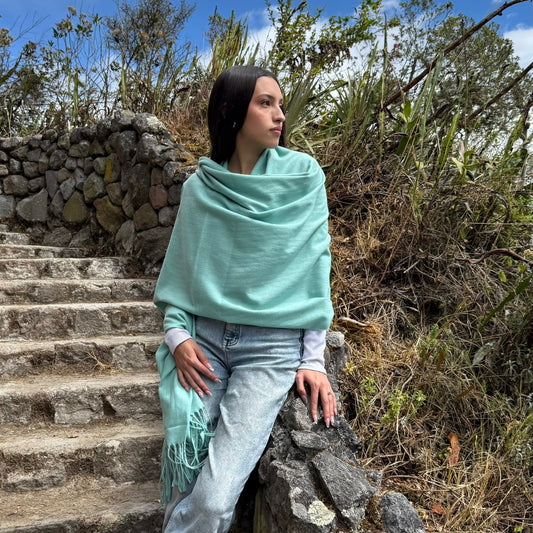 Cashmere Shawl - Mint
