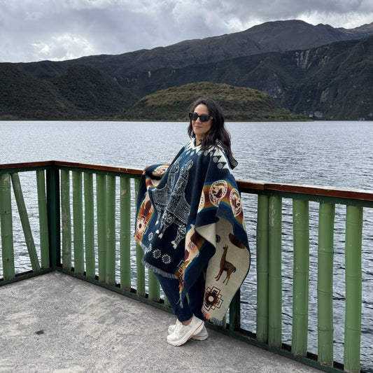 Wawanawi Blue Poncho