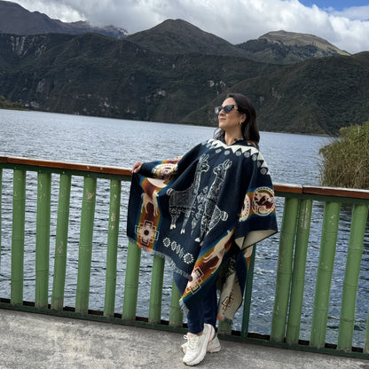 Wawanawi Blue Poncho