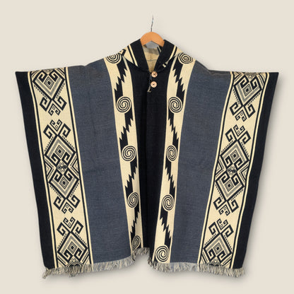 Qori Grey Poncho