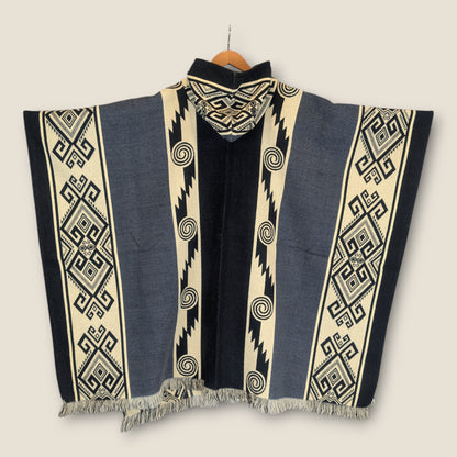 Qori Grey Poncho