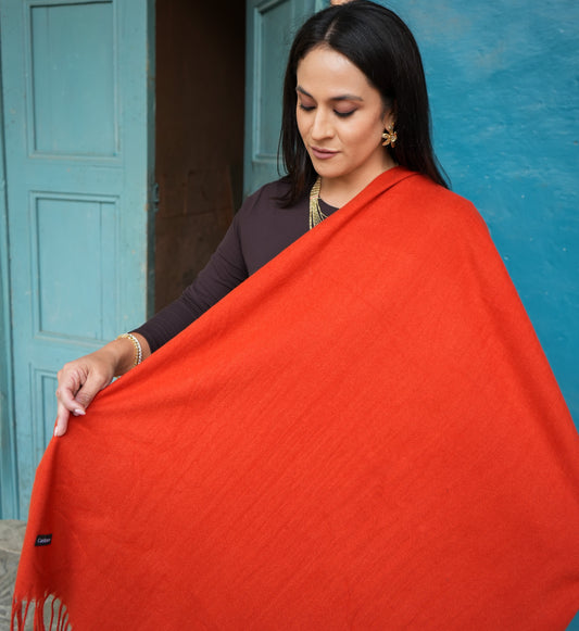 Cashmere Shawl - Burnt Orange