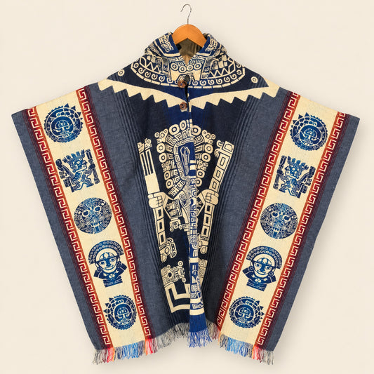 Llakta Blue Poncho