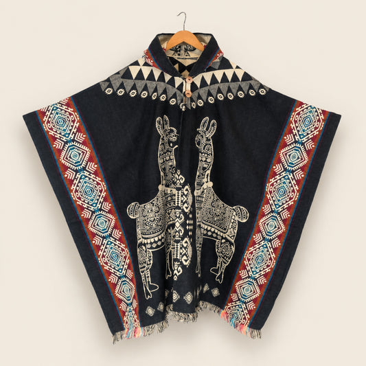 Wawanawi Black Poncho